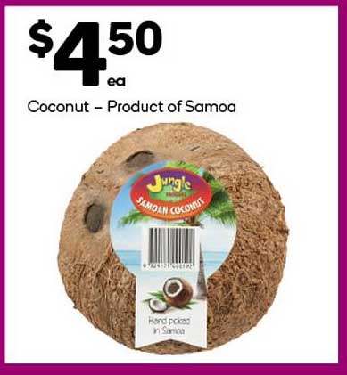 Coconut – Product of Samoa