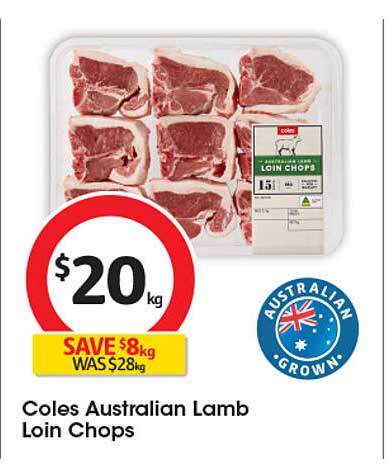 Coles Australian Lamb Loin Chops