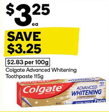 Colgate Advanced Whitening Toothpaste