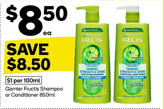 Garnier Fructis Shampoo or Conditioner