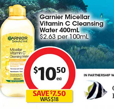 Garnier Micellar Vitamin C Cleansing Water