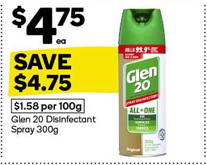 Glen 20 Disinfectant Spray