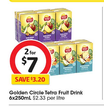 Golden Circle Tetra Fruit Drink