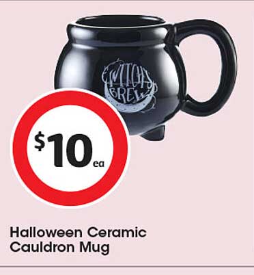 Halloween Ceramic Cauldron Mug