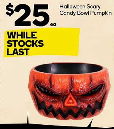 Halloween Scary Candy Bowl Pumpkin