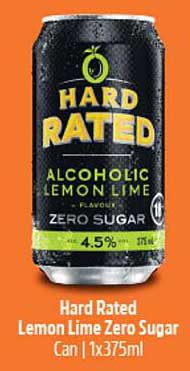 Hard Rated Lemon Lime Zero Sugar