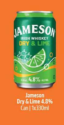 Jameson Dry & Lime 4.8%