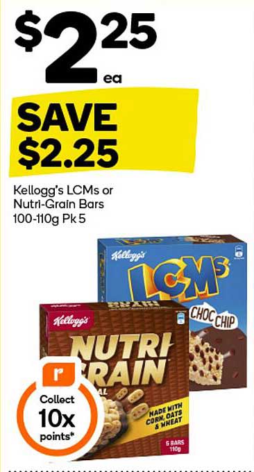 Kellogg's LCMs or Nutri-Grain Bars