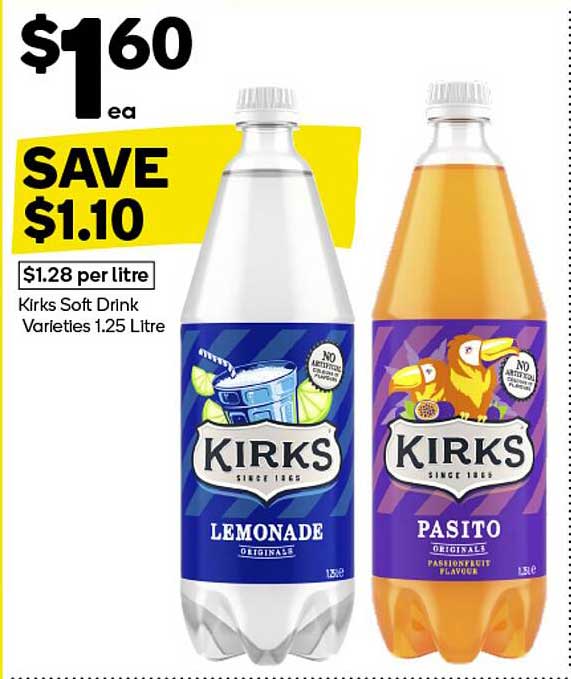 Kirks Soft Drink Varieties