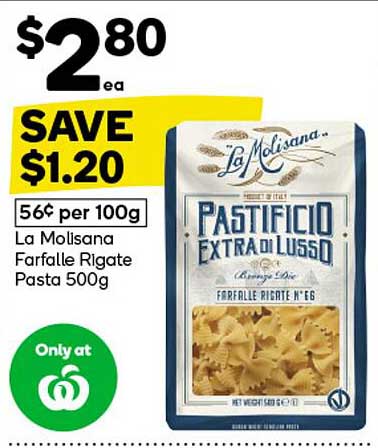 La Molisana Farfalle Rigate Pasta 500g