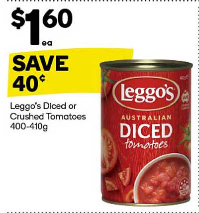 Leggo's Diced or Crushed Tomatoes