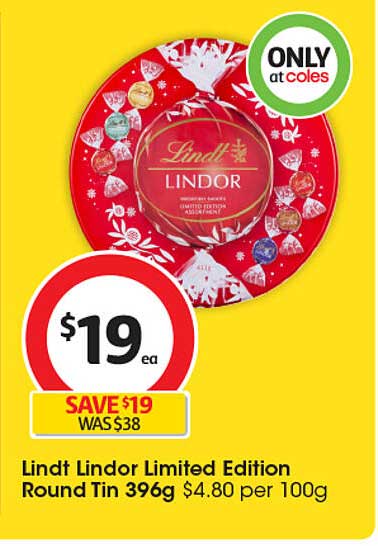 Lindt Lindor Limited Edition Round Tin