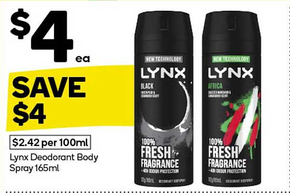 Lynx Deodorant Body Spray