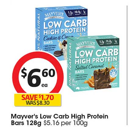 Mayver's Low Carb High Protein Bars