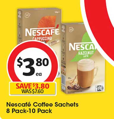 Nescafé Coffee Sachets 8 Pack-10 Pack