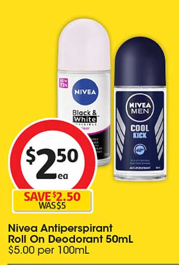 Nivea Antiperspirant Roll On Deodorant 50mL