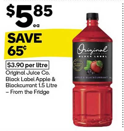 Original Juice Co. Black Label Apple & Blackcurrant