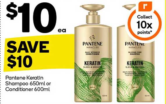 Pantene Keratin Shampoo or Conditioner