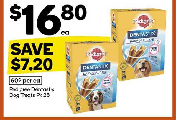 Pedigree Dentastix Dog Treats Pk 28