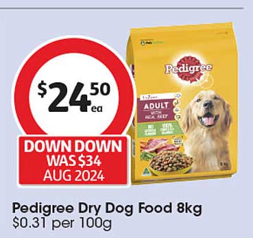 Pedigree Dry Dog Food 8kg