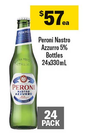 Peroni Nastro Azzurro 5% Bottles