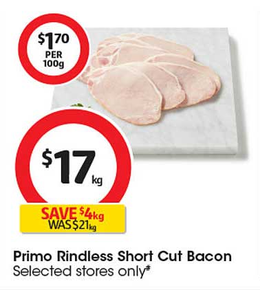 Primo Rindless Short Cut Bacon