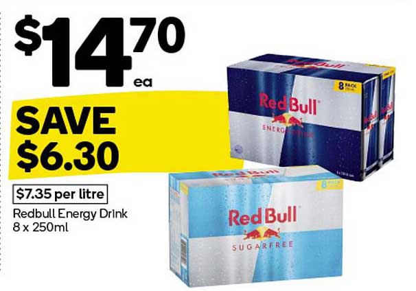 Red Bull Energy Drink 8 x 250ml