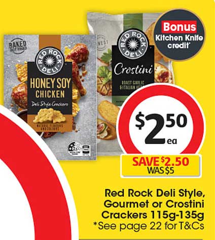 Red Rock Deli Style, Gourmet or Crostini Crackers