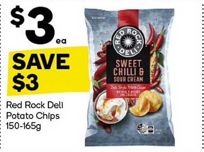 Red Rock Deli Sweet Chilli & Sour Cream Potato Chips