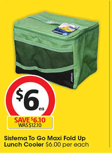 Sistema To Go Maxi Fold Up Lunch Cooler