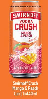 Smirnoff Crush Mango & Peach