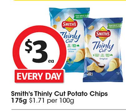 Smith's Thinly Cut Potato Chips