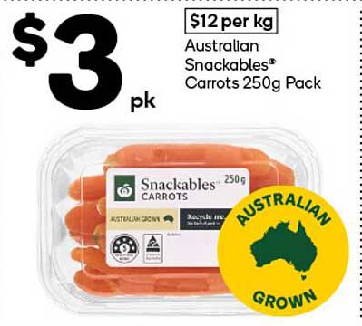 Snackables® Carrots 250g Pack