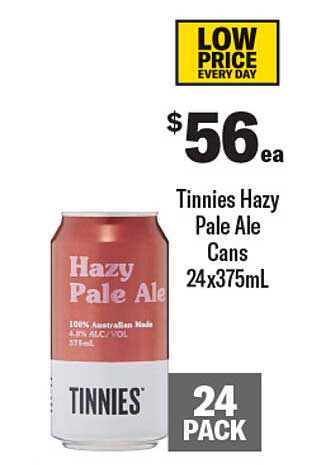 Tinnies Hazy Pale Ale Cans