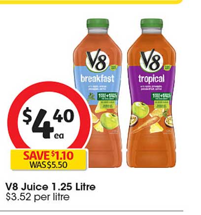 V8 Juice 1.25 Litre