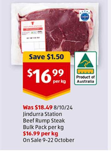 Jindurra Station Beef Rump Steak Bulk Pack