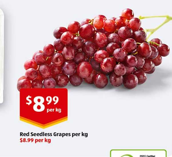 Red Seedless Grapes per kg