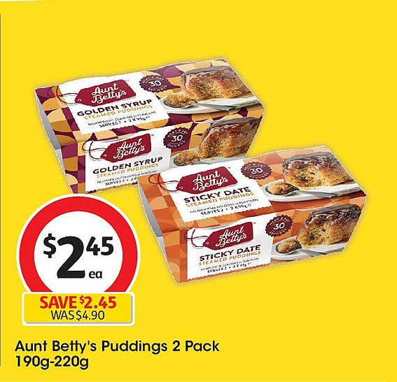 Aunt Betty's Puddings 2 Pack