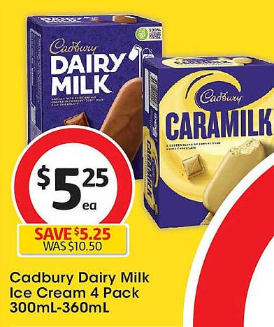 Cadbury Dairy Milk Ice Cream 4 Pack