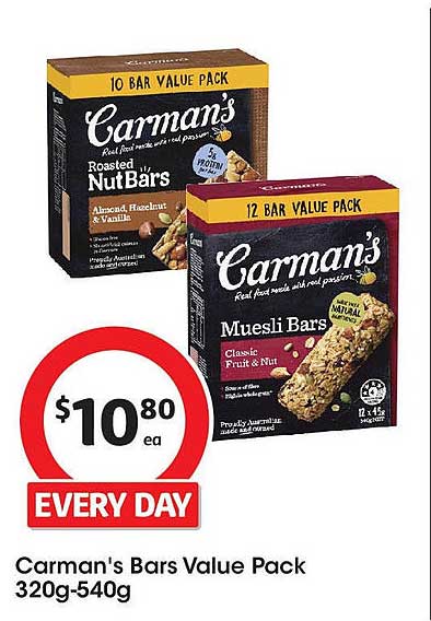 Carman's Bars Value Pack