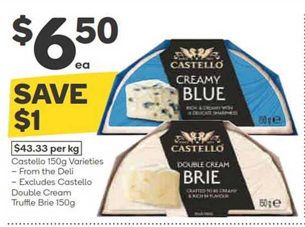 Castello Creamy Blue, Castello Double Cream Brie