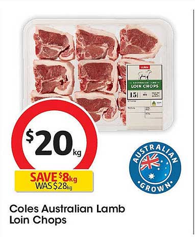 Coles Australian Lamb Loin Chops