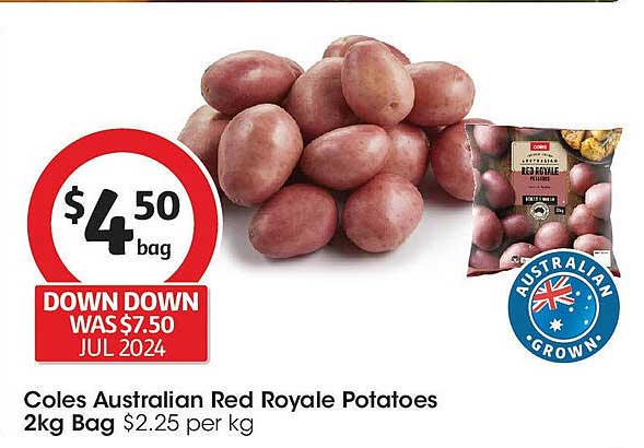 Coles Australian Red Royale Potatoes