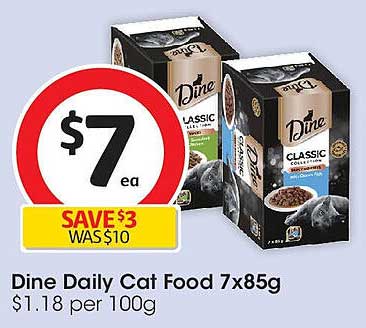 Dine Daily Cat Food 7x85g