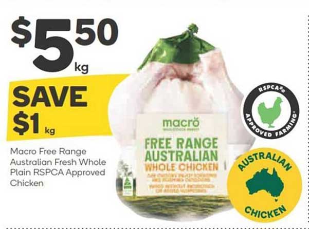 FREE RANGE AUSTRALIAN WHOLE CHICKEN