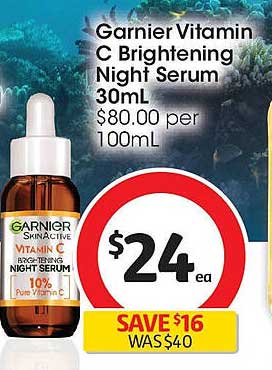 Garnier Vitamin C Brightening Night Serum