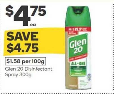 Glen 20 Disinfectant Spray 300g