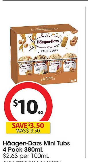 Häagen-Dazs Mini Tubs 4 Pack