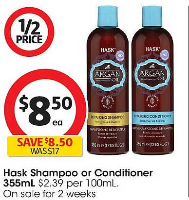 Hask Shampoo or Conditioner