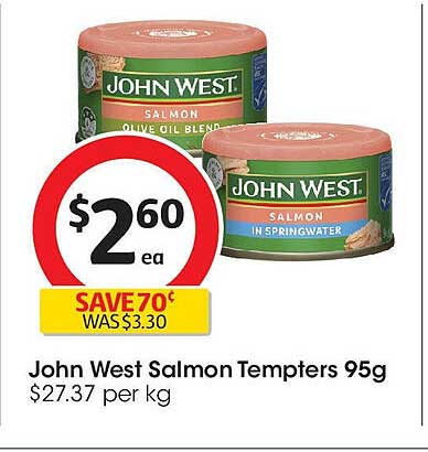 John West Salmon Tempters 95g